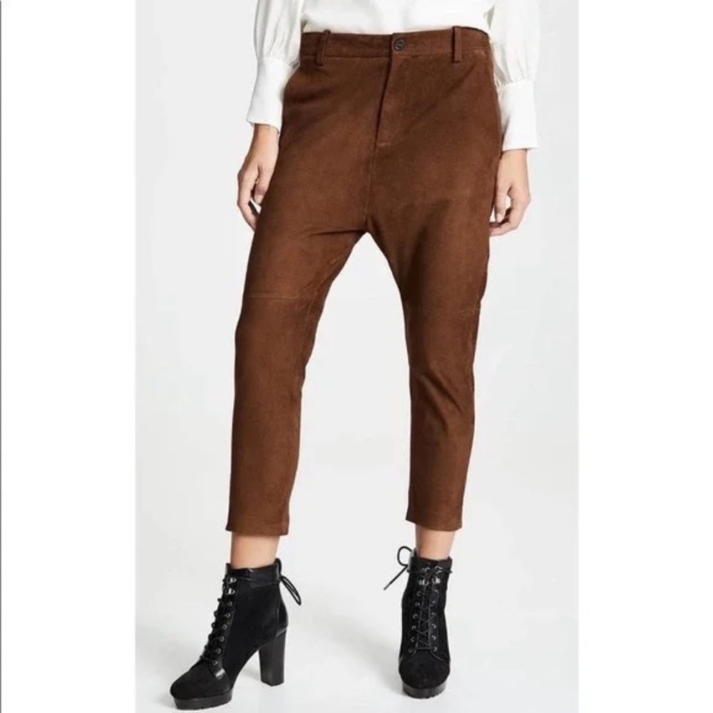 Nili Lotan Suede Paris pants